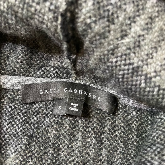 skull cashmere camo sweater hoodie jacket zip small - Picture 2 of 5